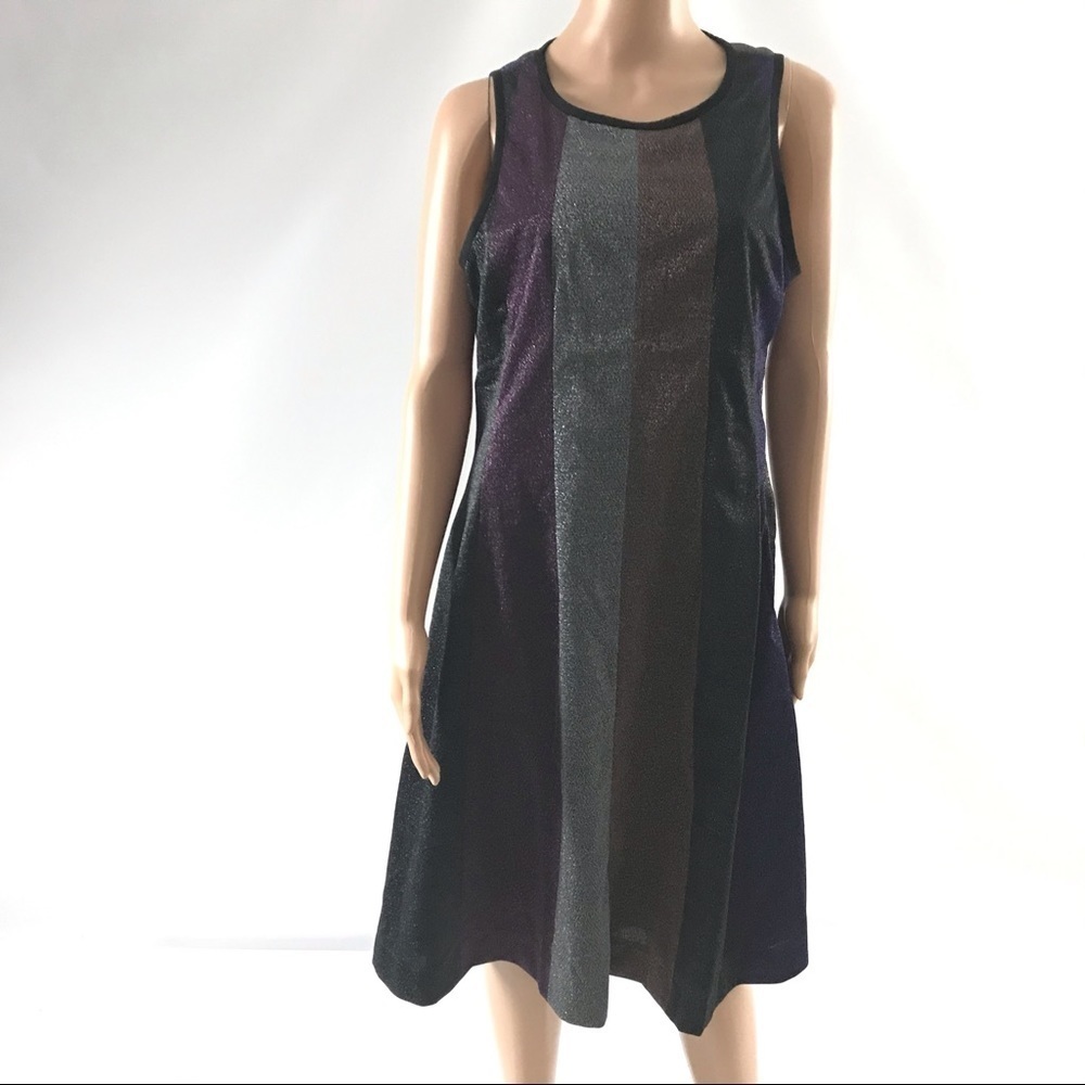 Sara Navon Women’s Cocktail Striped Dress Size Small